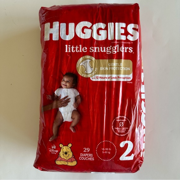 Bundle of Huggies Diapers and Baby Bath Towels - Picture 2 of 5